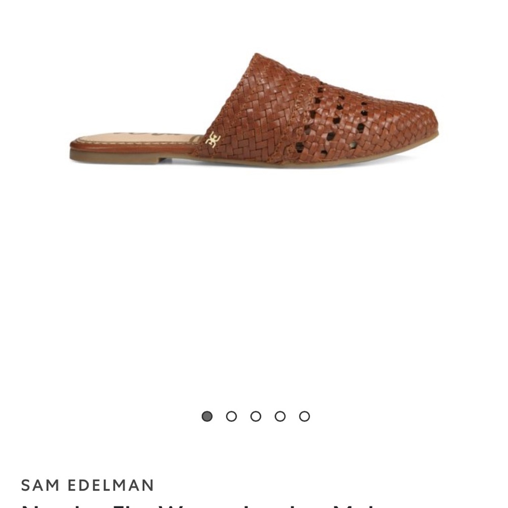 SAM EDELMAN "Natalya" Woven Leather Mule size 8